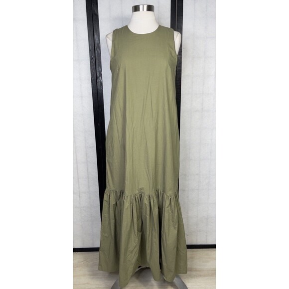The Frankie Shop Dresses & Skirts - The Frankie Shop - Gathered Tiered Cotton-poplin Midi Dress. Size: S